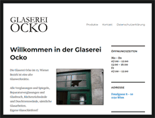 Tablet Screenshot of glaserei-ocko.at